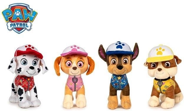 Paw Patrol Marshall plüss figura nyári kiadás 27 cm - 1 darab