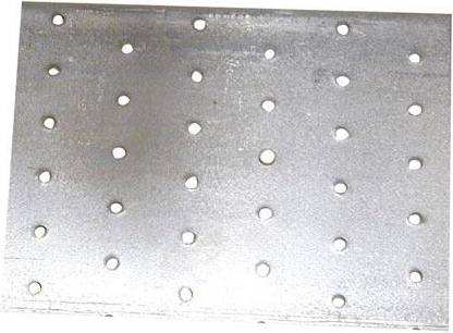 Csatlakozólemez 200 × 200 mm, acél 2,0 mm