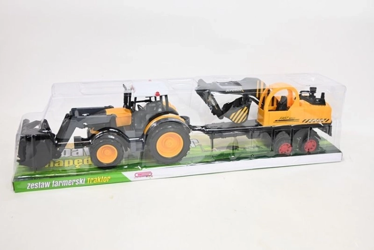 Traktor építőipari munkagéppel
