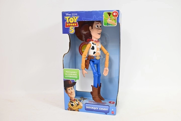 Disney Toy Story 5 interaktív beszélő figura – Futó „Chudy” (lengyel nyelv)