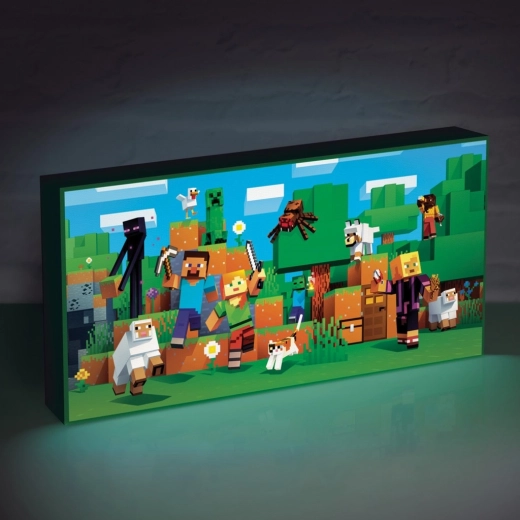 Világító Minecraft-kép gyerekszobába