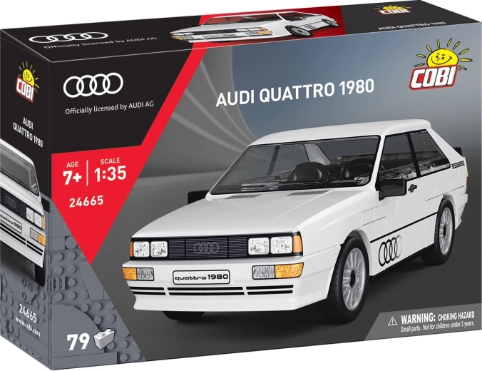 Cobi Audi Quattro 1980 1:35 (79 darab alkatrész)