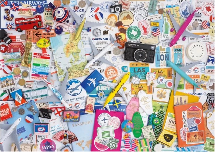 Puzzle Utazási kollázs 1000 darab EDUCA