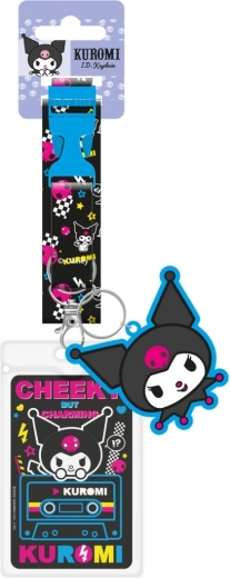 Kuromi nyakpánt medállal és kártyatartóval