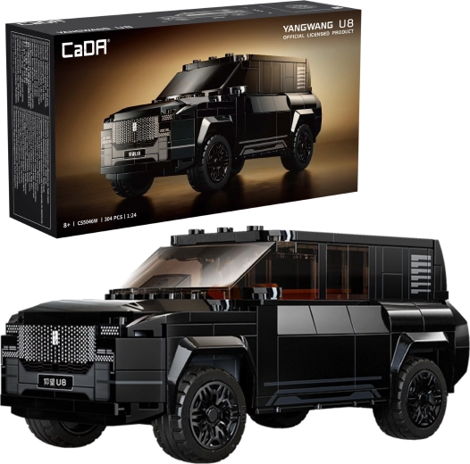 CaDA YANGWANG U8 terepjáró SUV építőkészlet 1:24 méretarányban, 304 elemmel