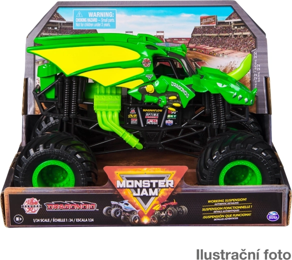 Monster Jam fém monster truck modell 1:24 – Grave Digger (assortiment)