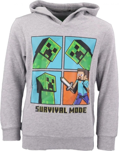 Minecraft survival mode kapucnis pulóver