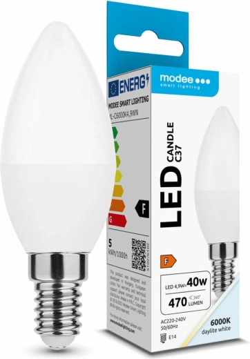 LED gyertyaizzó E14 4,9 W 470 lm hideg fehér