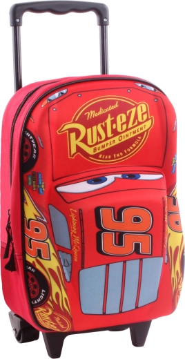 Disney Pixar Cars Piston Cup 3D gyermek gurulós hátizsák 38 cm