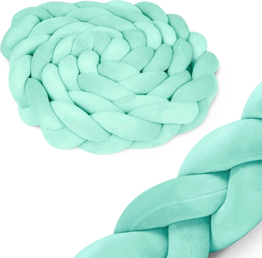 Fonott rácsvédő kiságyba 3 m – menta