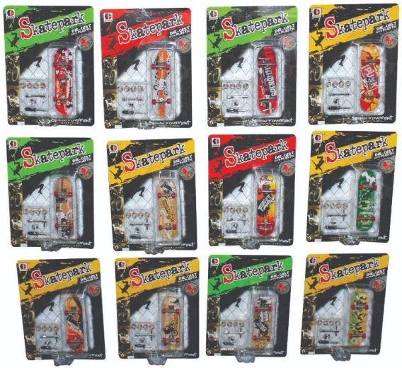 Sparkys fingerboard skatepark kiegészítőkkel és pót kerekekkel
