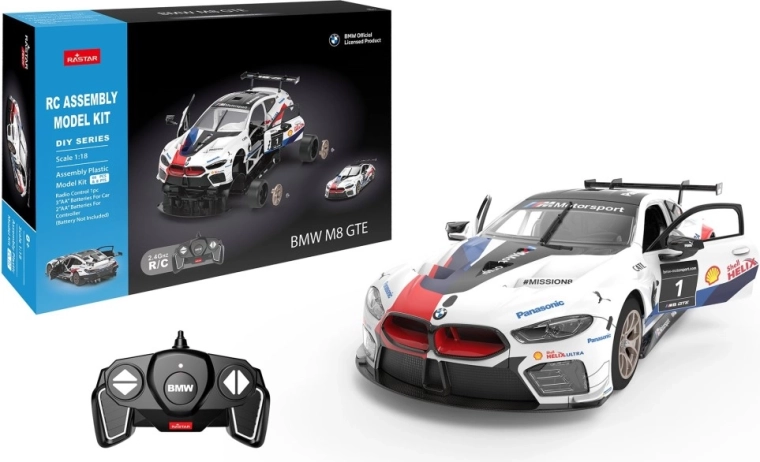 R/C BMW M8 GTE építőkészlet 1:18 méretarányban