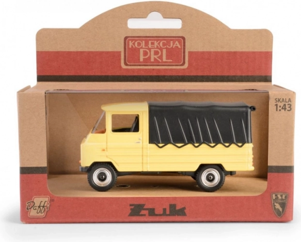 Fém modell FSC Żuk sárga 1:43