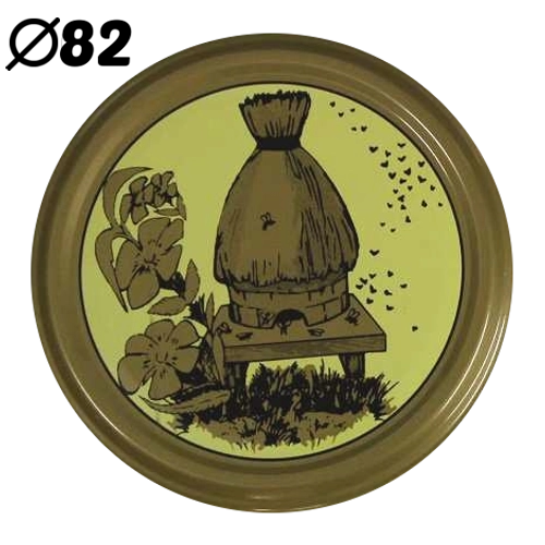 82 mm-es befőttesüveg-tetők 6 zárral, Stara Chata dizájn, 10 db