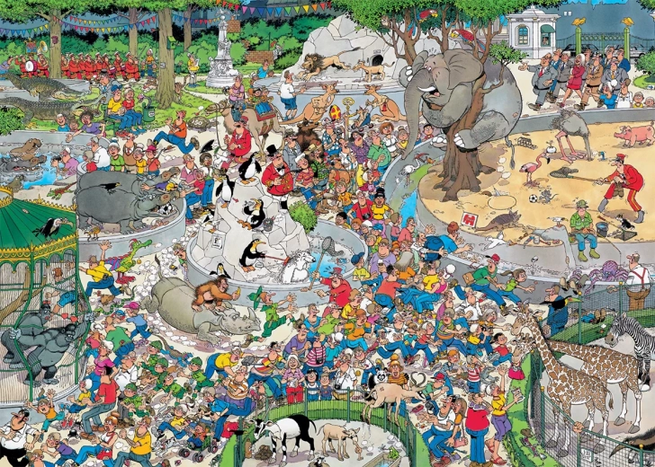 Jumbo Jan van Haasteren Zoo XL puzzle 500 darab