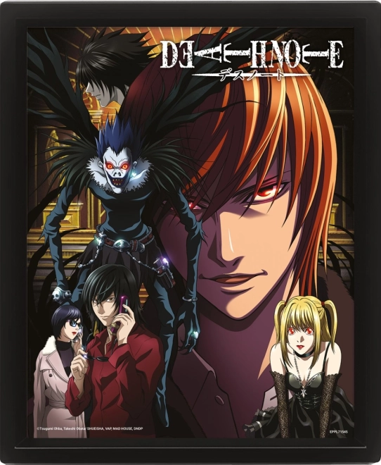 3D kép lentikuláris effektussal – DEATH NOTE