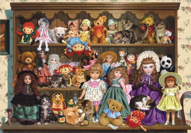 Puzzle Nagymama polca babákkal 500 darab