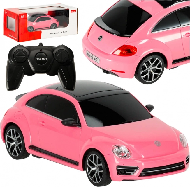 Rastar Volkswagen Beetle rózsaszín távirányítós versenyautó