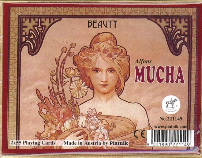 Hrací kárty Zsólik - Alfons Mucha szépsége