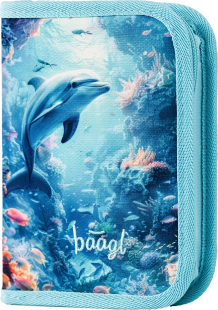 Egyemeletes iskolai tolltartó – Delfin