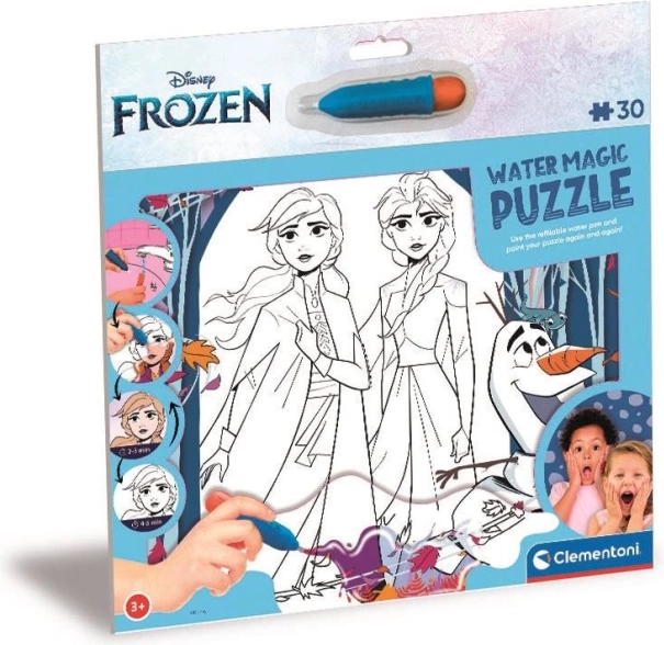 Puzzle vízfestéssel Varázslatos vízi világ: Jégvarázs 2, 30 darab
