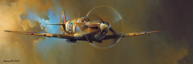 EUROGRAPHICS panorámás puzzle Spitfire – 1000 darab
