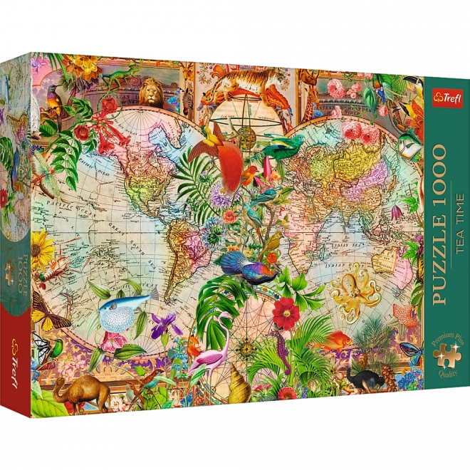 Trefl puzzle Tea Time: Antik világ térképe 1000 darab