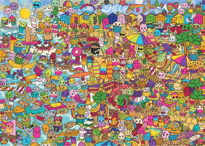 Puzzle Édes vakáció 1000 darabos GIBSONS