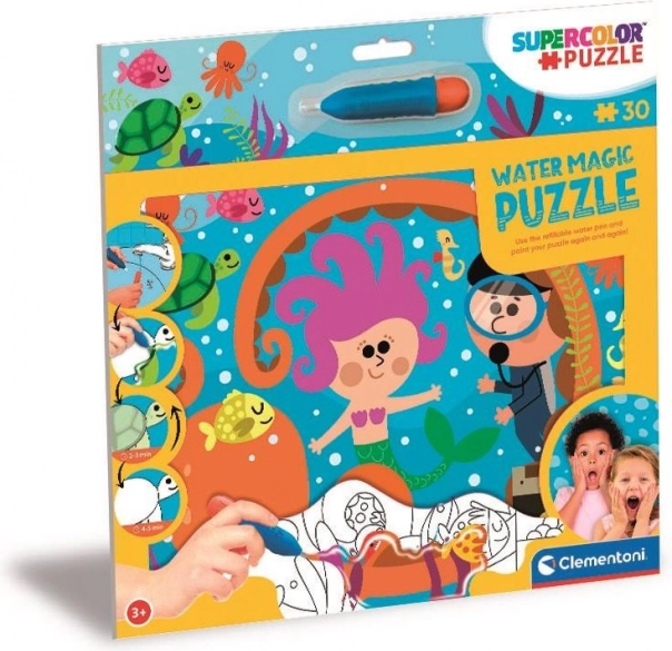 Festés vízzel Puzzle, Tenger Mélyei, 30 darab