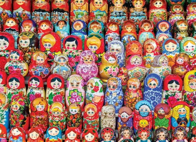 Puzzle EUROGRAPHICS Orosz Matrjoskák 1000 darabos