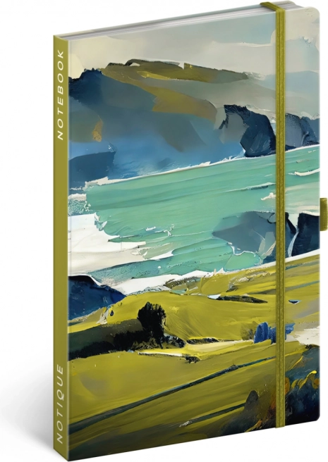 NOTIQUE jegyzetfüzet, festménymotívummal, vonalas, 13 × 21 cm