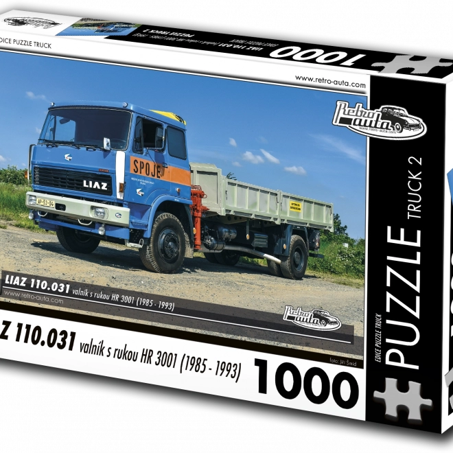 Puzzle Retro Autók Liaz 110.031 Raktér Karral HR 3001, 1000 Darab