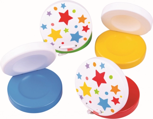 bigjigs toys kasztanyetták csillagokkal – kék