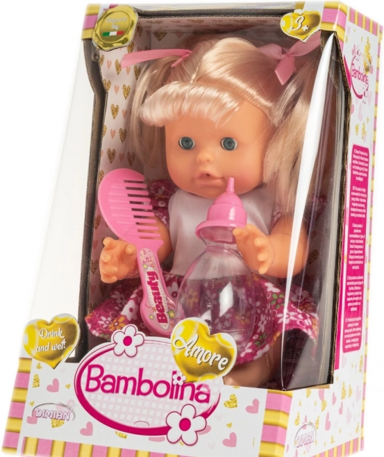Bambolina Amore funkcióval rendelkező baba