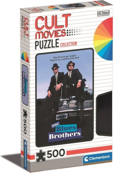 Puzzle CLEMENTONI Kultfilmek: Blues fivérek 500 darab