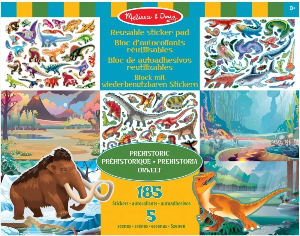 Melissa & Doug őskori világ újrafelhasználható matricák