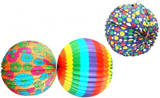 Papír lampion ballon 25 cm