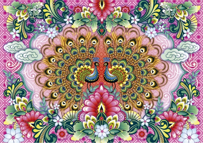 Indiai pávok puzzle 1500 darabbal