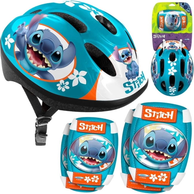 Disney STITCH állítható sisak és védőfelszerelés készlet