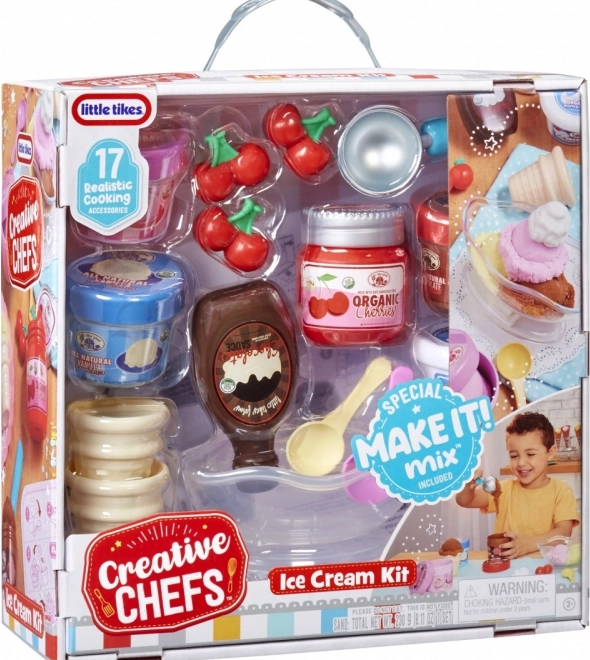 LITTLE TIKES Creative Chefs fagylaltkészlet 17 kiegészítővel