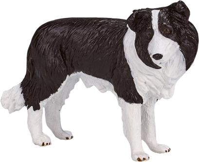 Realisztikus Border Collie figura