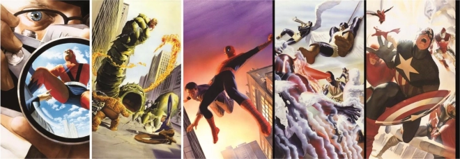 CLEMENTONI panoráma puzzle – MARVEL 80 éve, 1000 darab