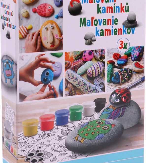 Kavicsfestő készlet matricákkal
