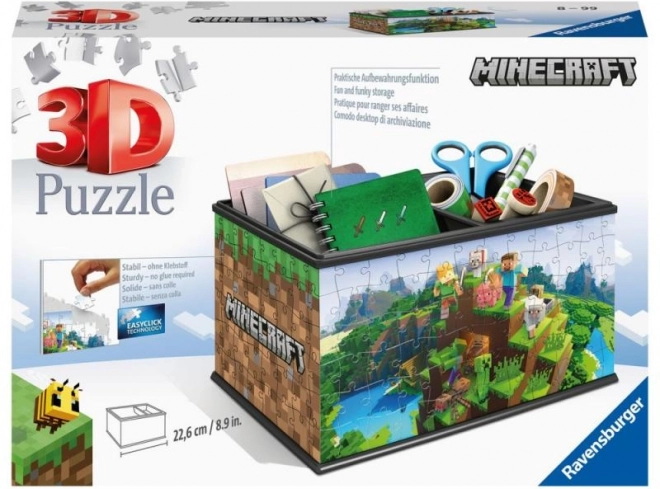 Ravensburger 3D puzzle MINECRAFT tárolóláda (108 darab)
