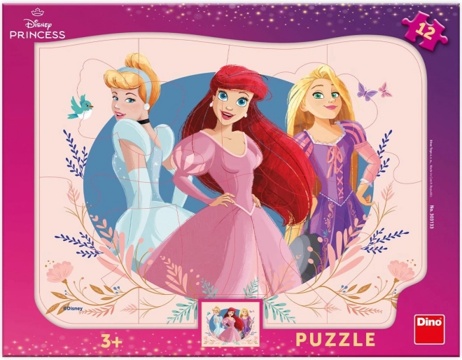 Hercegnős táblás puzzle 12 darabbal