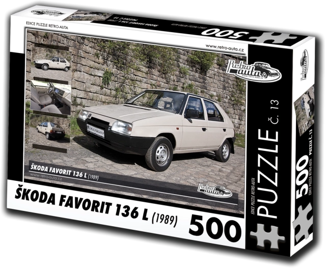 RETRO-AUTA puzzle Škoda Favorit 136 L, 500 darab