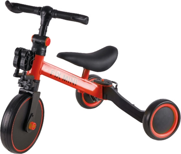 Trike Fix Mini 3 az 1-ben fehér tricikli – Vörös