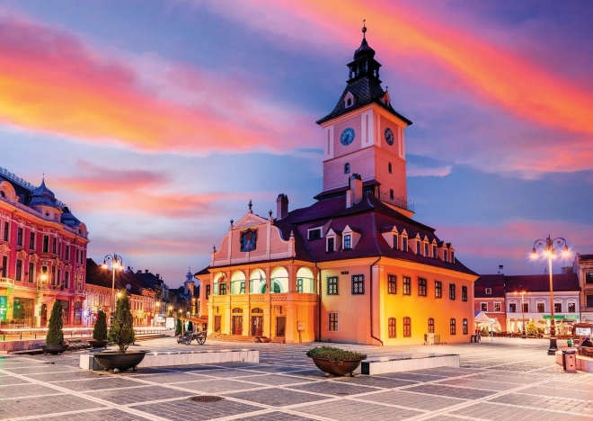 Puzzle Brașov Városháza tér 1000 darab