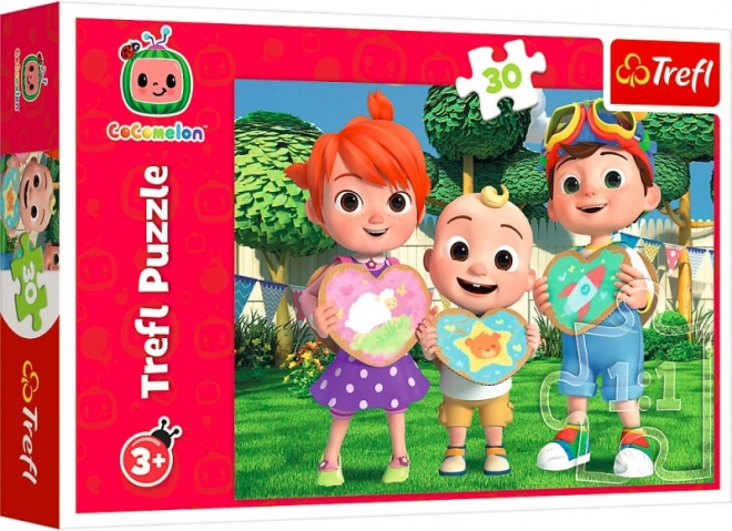 30 darabos puzzle – Cocomelon: játsszunk együtt (Trefl)