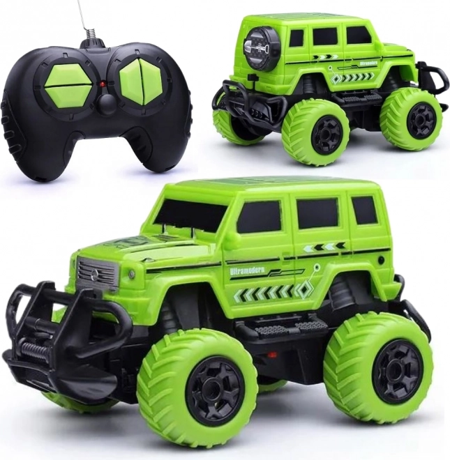 Versenyautó RC Jeep terepre LED világítással